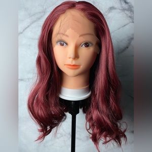 Burgundy Red Lace Front Wig